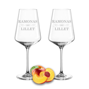 Weinglas mit Gravur Leonardo Puccini "LILLET" 2 Gläser mit Wunschname