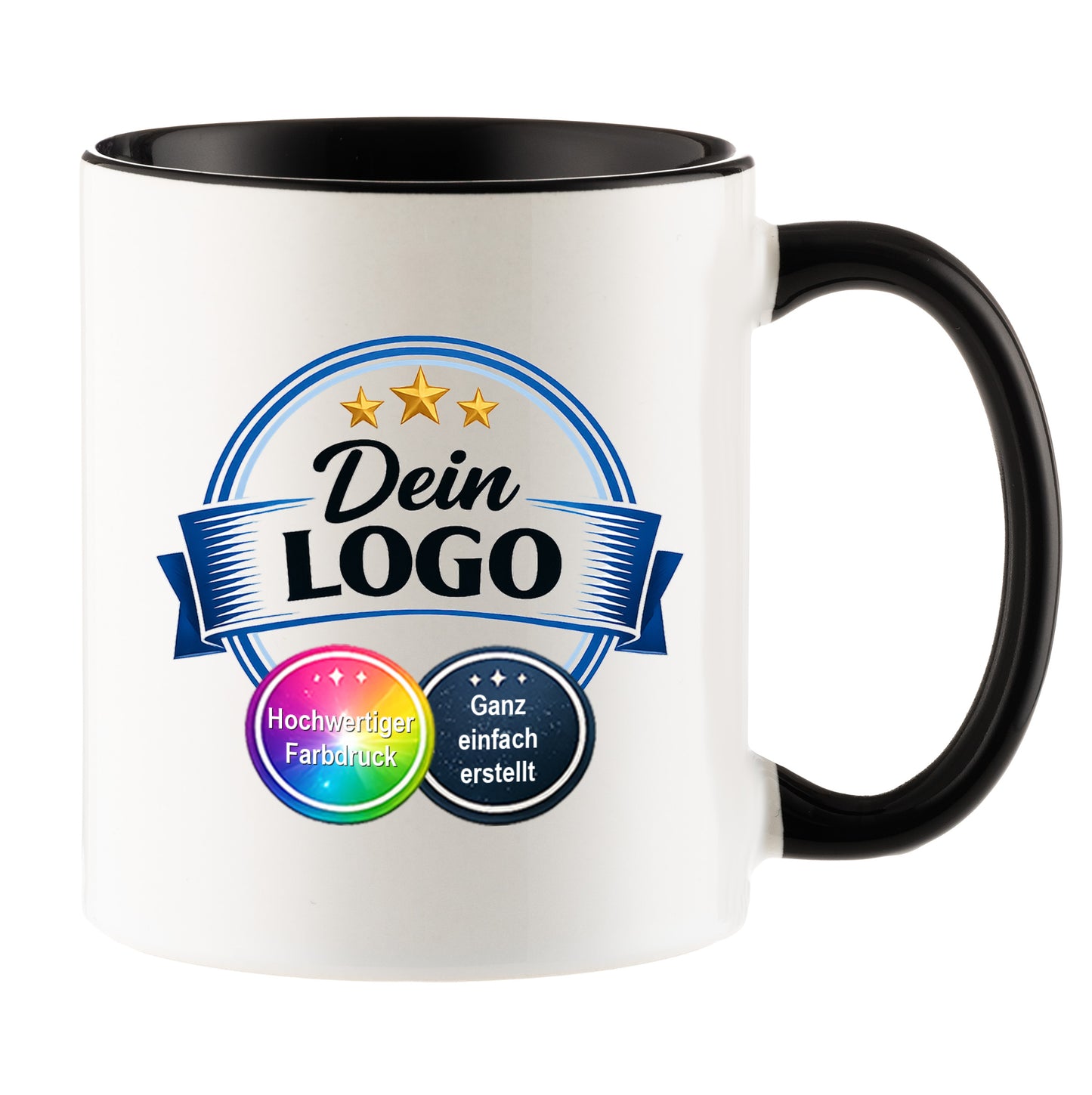 Individuelle Logo-Tasse für Unternehmen – Bedruckte Firmen-Tasse mit eigenem Logo | Hochwertiger Druck
