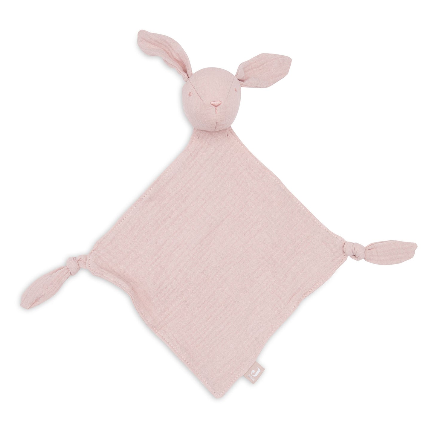 Jollein Schmusetuch Hase Wild Rose – Weiches Mulltuch zum Kuscheln & Trösten für Babys