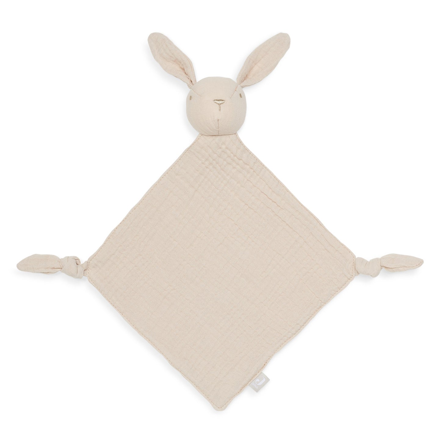 Jollein Schmusetuch Hase Nougat – Weiches Mulltuch zum Kuscheln & Trösten für Babys