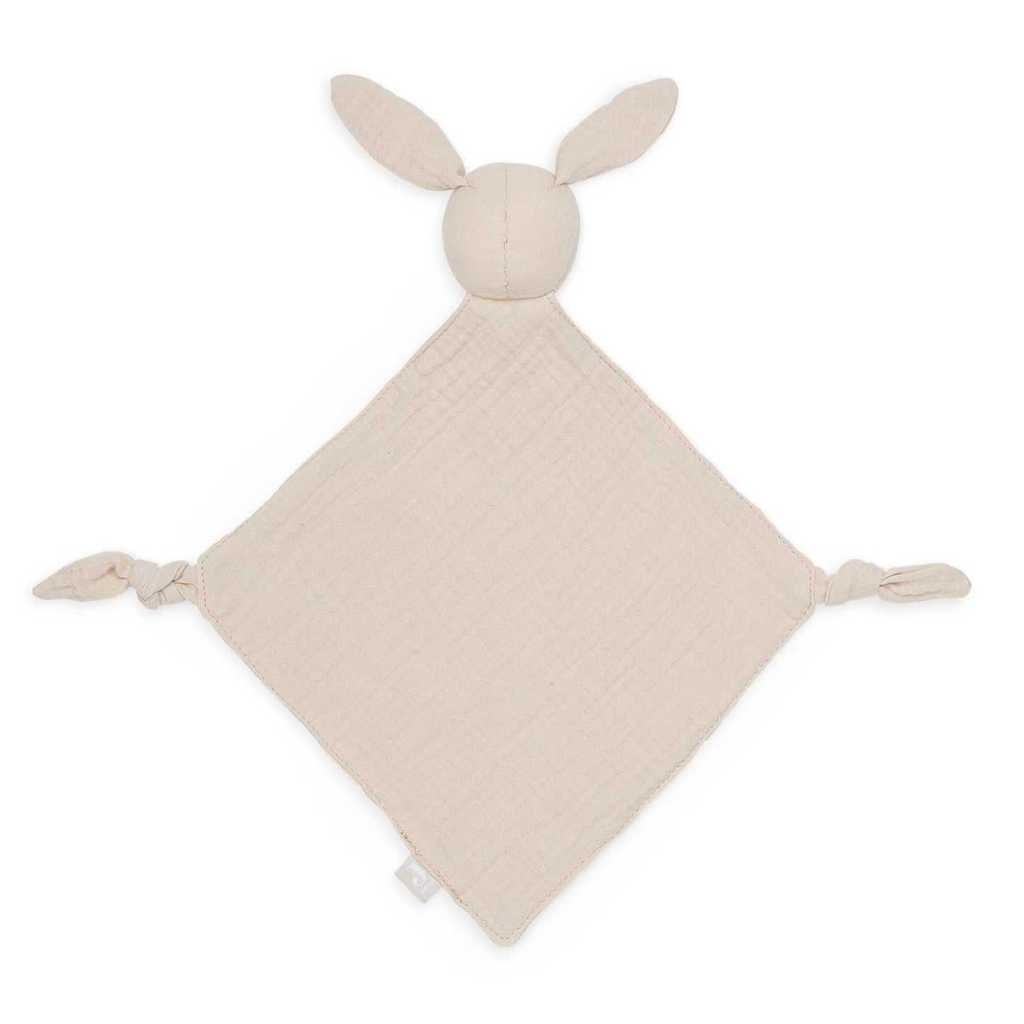 Jollein Schmusetuch Hase Nougat – Weiches Mulltuch zum Kuscheln & Trösten für Babys