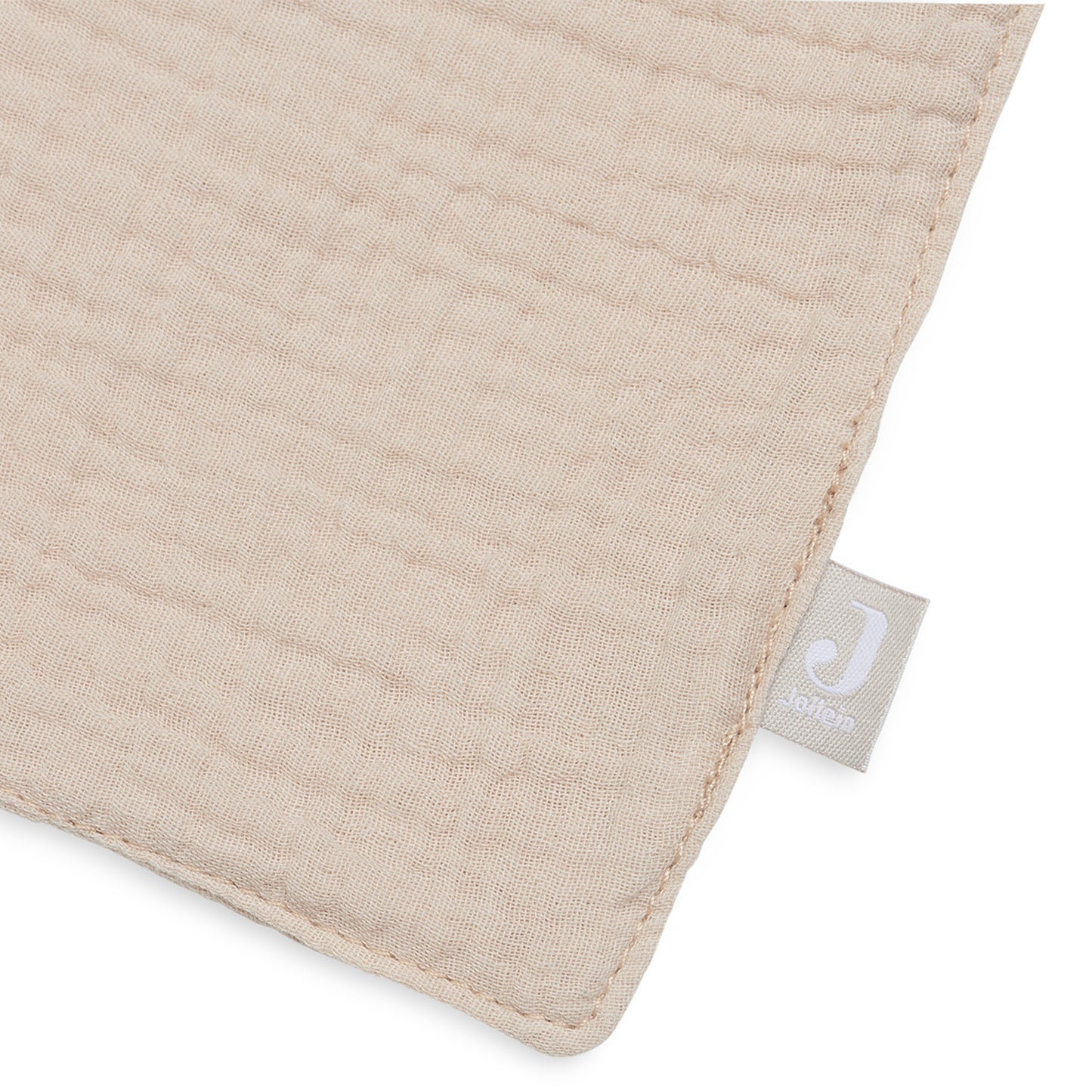 Jollein Schmusetuch Hase Nougat – Weiches Mulltuch zum Kuscheln & Trösten für Babys