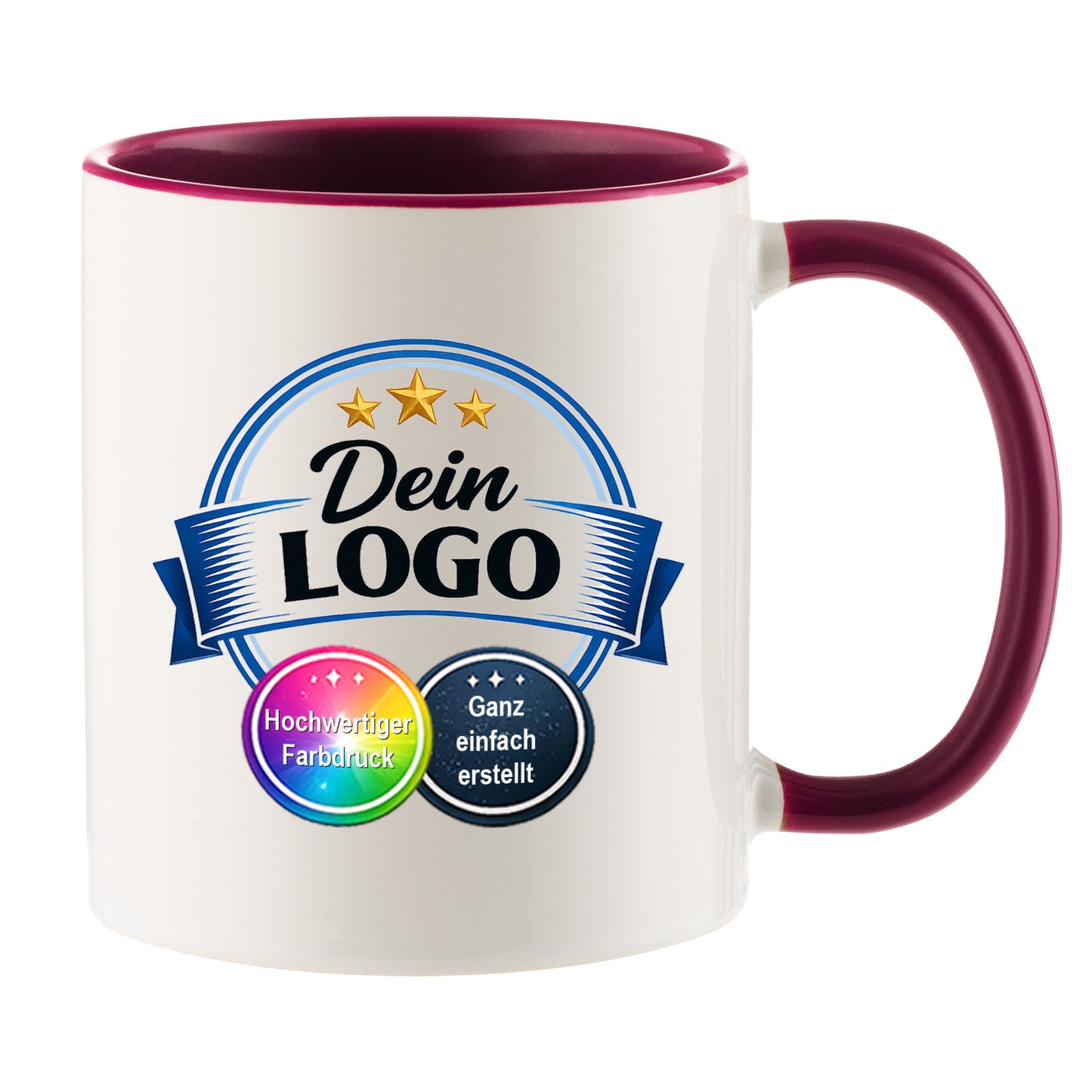 Individuelle Logo-Tasse für Unternehmen – Bedruckte Firmen-Tasse mit eigenem Logo | Hochwertiger Druck