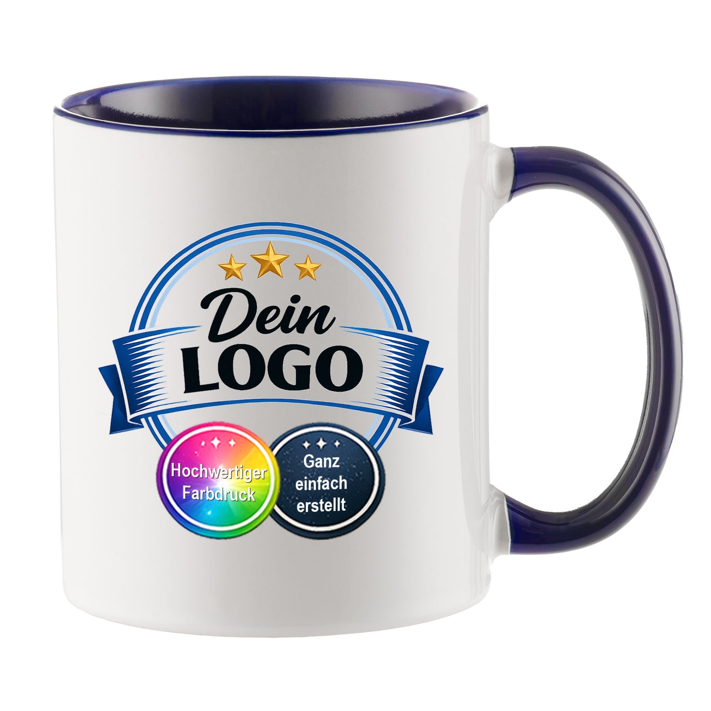 Individuelle Logo-Tasse für Unternehmen – Bedruckte Firmen-Tasse mit eigenem Logo | Hochwertiger Druck