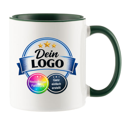 Individuelle Logo-Tasse für Unternehmen – Bedruckte Firmen-Tasse mit eigenem Logo | Hochwertiger Druck