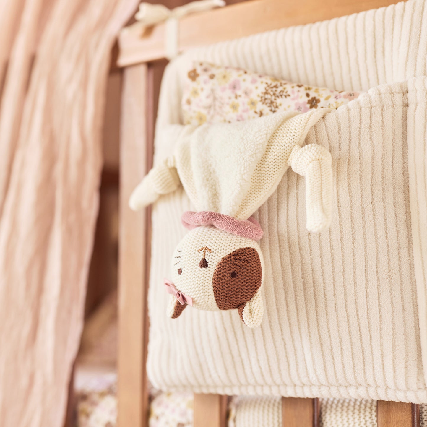 Jollein Schmusetuch Katze Jill mit Schnullerschlaufe – Kuscheltuch für Babys