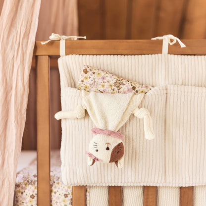 Jollein Schmusetuch Katze Jill mit Schnullerschlaufe – Kuscheltuch für Babys