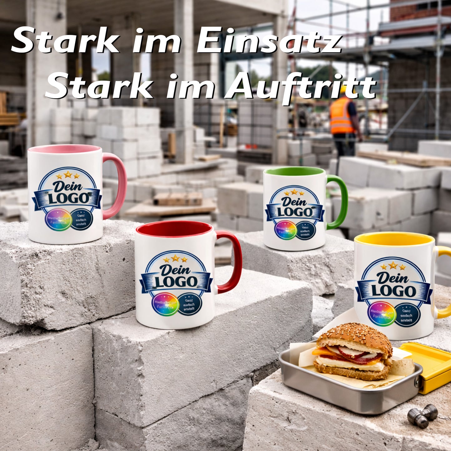 Individuelle Logo-Tasse für Unternehmen – Bedruckte Firmen-Tasse mit eigenem Logo | Hochwertiger Druck