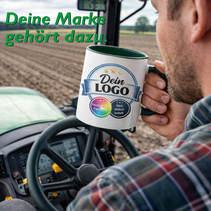 Individuelle Logo-Tasse für Unternehmen – Bedruckte Firmen-Tasse mit eigenem Logo | Hochwertiger Druck