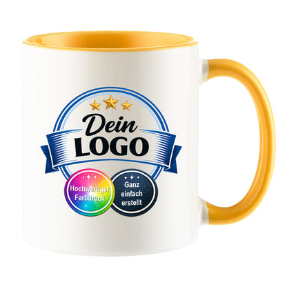 Individuelle Logo-Tasse für Unternehmen – Bedruckte Firmen-Tasse mit eigenem Logo | Hochwertiger Druck