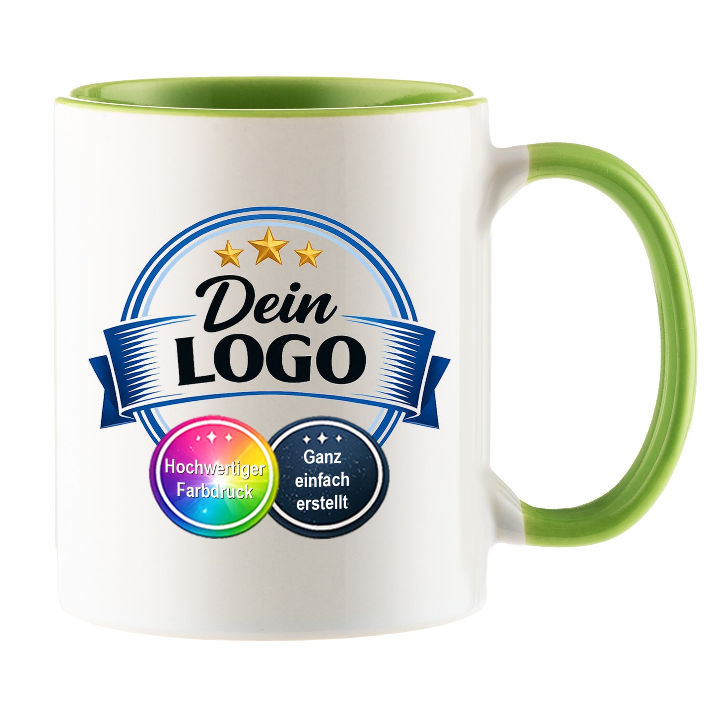 Individuelle Logo-Tasse für Unternehmen – Bedruckte Firmen-Tasse mit eigenem Logo | Hochwertiger Druck