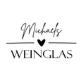 Weinglas mit Gravur Leonardo Puccini 