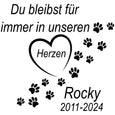 Hochwertiges Glas Windlicht als Trauerlicht für deinen Hund oder Katze 