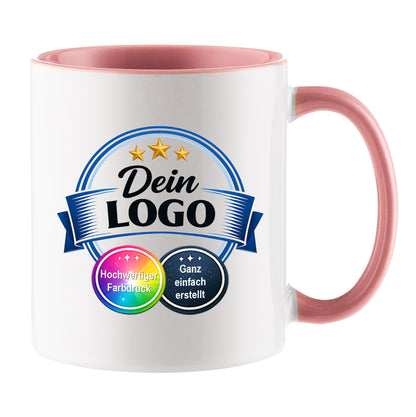Individuelle Logo-Tasse für Unternehmen – Bedruckte Firmen-Tasse mit eigenem Logo | Hochwertiger Druck