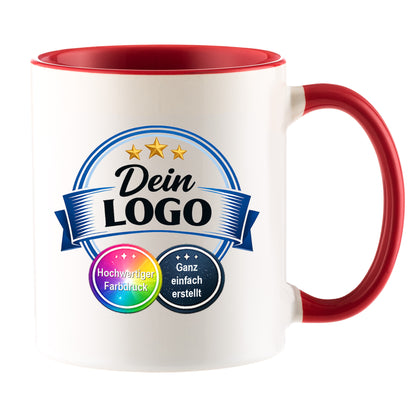 Individuelle Logo-Tasse für Unternehmen – Bedruckte Firmen-Tasse mit eigenem Logo | Hochwertiger Druck