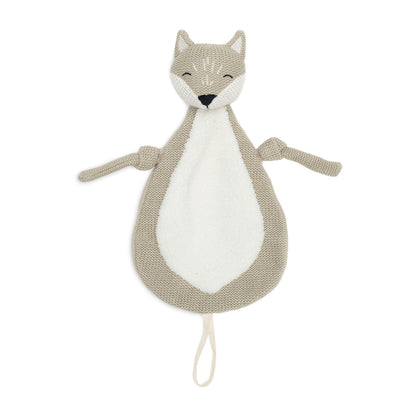 Jollein Schmusetuch Fuchs mit Schnullerschlaufe – Kuscheltuch für Babys