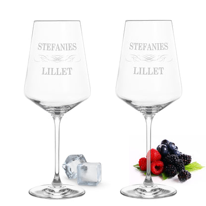 Weinglas mit Gravur Leonardo Puccini "LILLET" 2 Gläser mit Wunschname