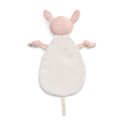 Jollein Schmusetuch Hirsch Rosa mit Schnullerschlaufe – Kuscheltuch für Babys