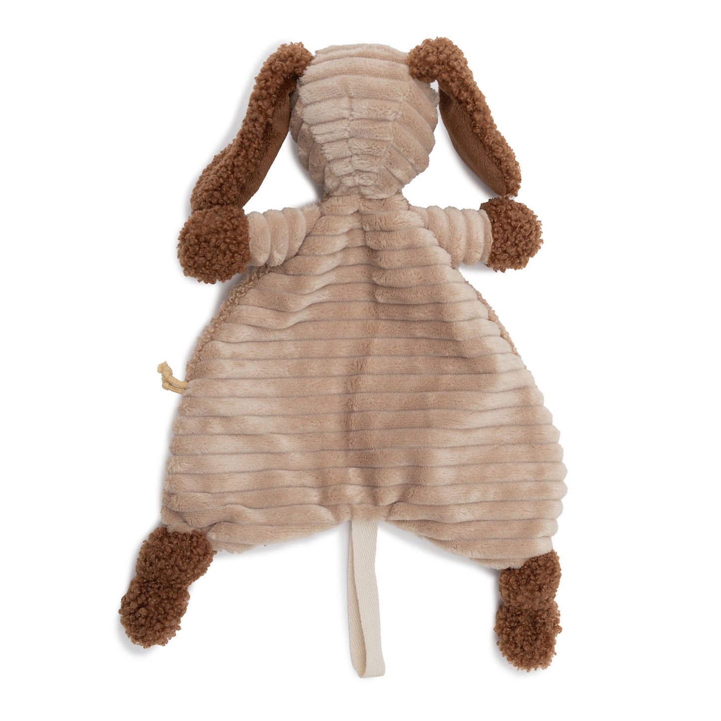Jollein Schmusetuch Hund Diego mit Schnullerschlaufe – Kuscheltuch für Babys