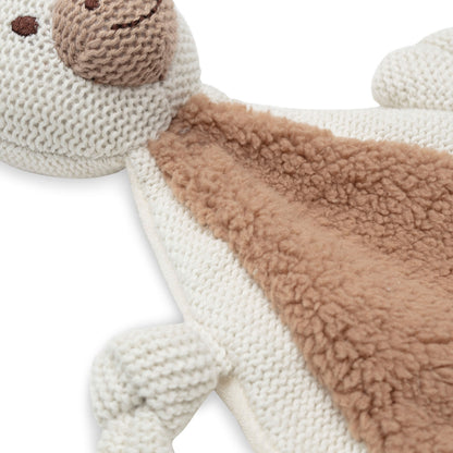 Jollein Schmusetuch Giraffe mit Schnullerschlaufe – Kuscheltuch für Babys