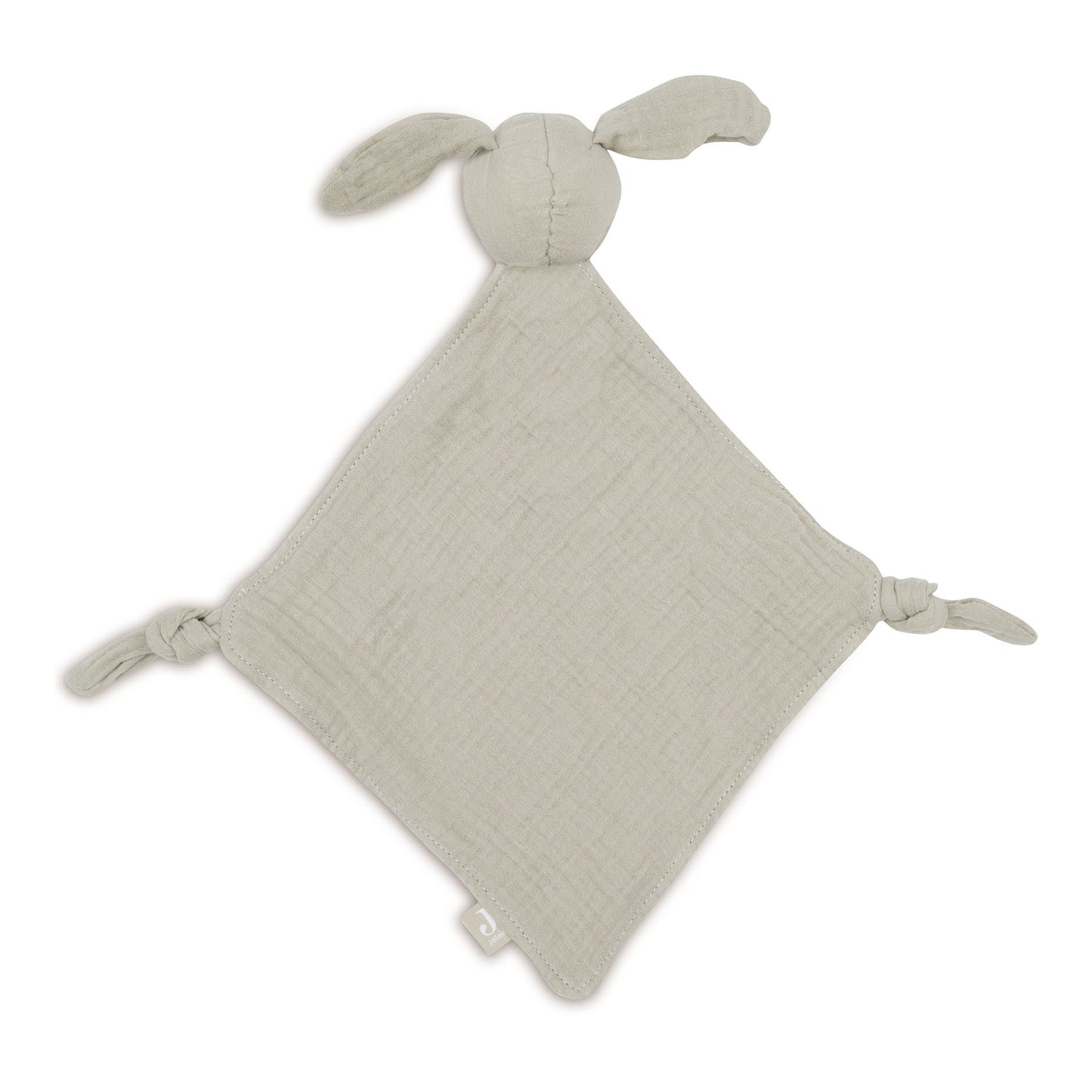 Jollein Schmusetuch Hase Olive Green – Weiches Mulltuch zum Kuscheln & Trösten für Babys