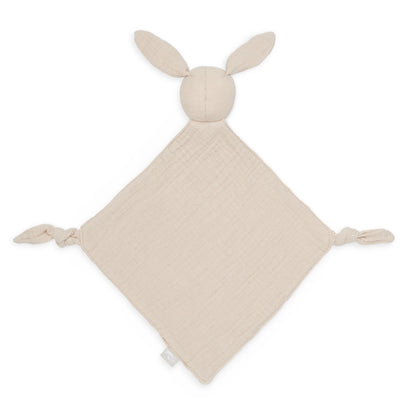 Jollein Schmusetuch Hase Nougat – Weiches Mulltuch zum Kuscheln & Trösten für Babys