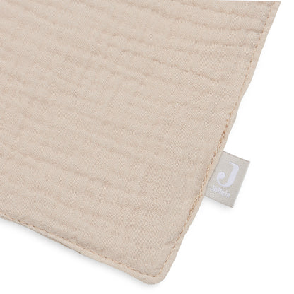 Jollein Schmusetuch Hase Nougat – Weiches Mulltuch zum Kuscheln & Trösten für Babys