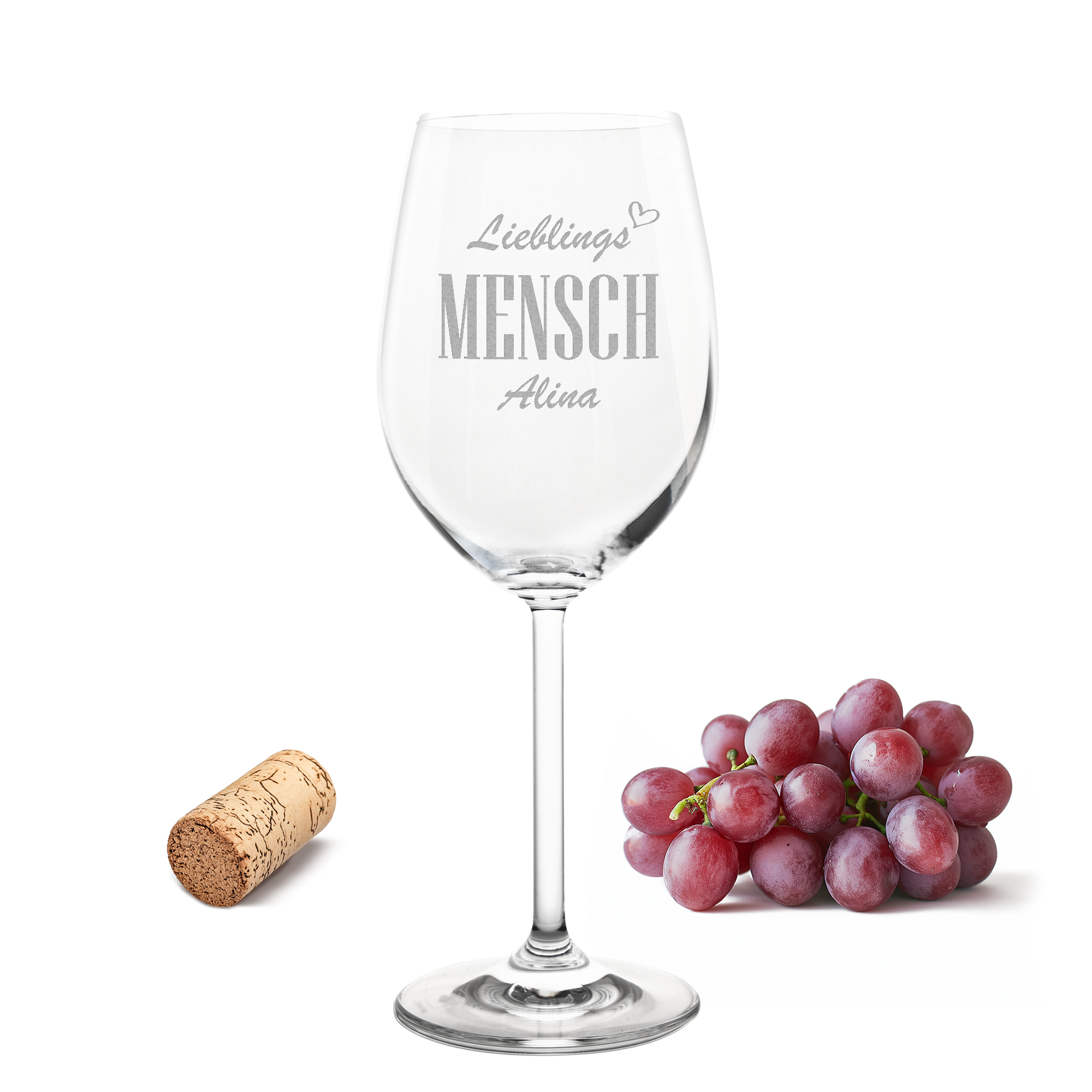Weinglas mit Gravur Leonardo Daily Rotwein "LIEBLINGS MENSCH" mit Wunschname