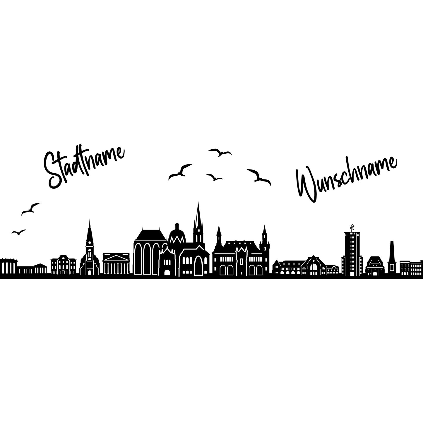 Dein Wunschname wird stilvoll gegenüber dem Stadtnamen auf dem Weinglas graviert und macht es zu deinem ganz persönlichen Unikat.